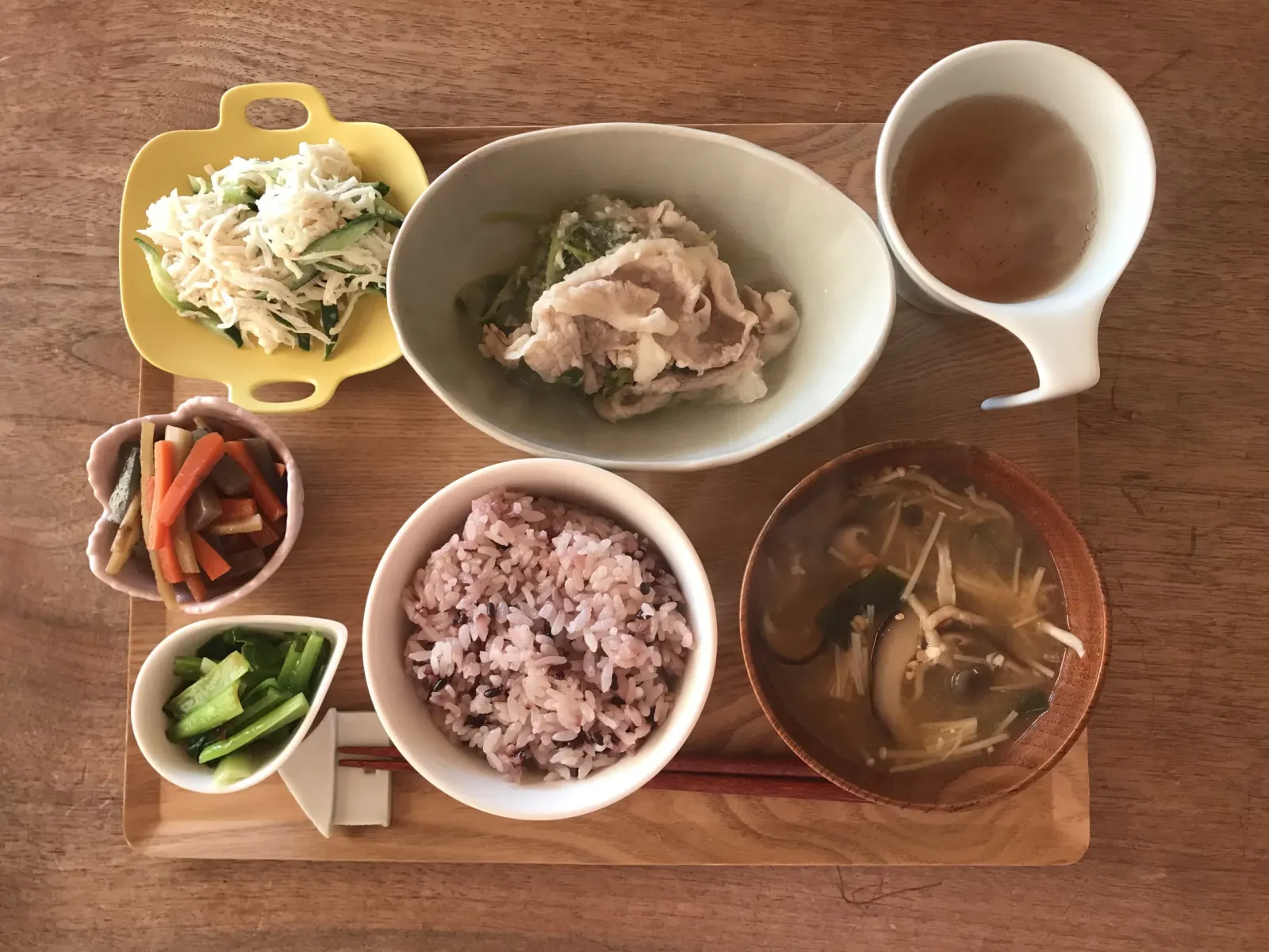 お野菜たっぷりランチの試食プレート